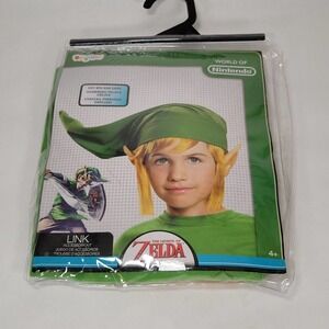 Legend of Zelda Link Children's Halloween Costume Kit 1 Size Nintendo 4+ Cosplay
